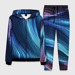 Костюм мужской Трехмерные волны, цвет: 3D-черный