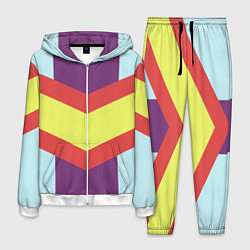 Костюм мужской Винтажный цвет 60 годов, цвет: 3D-белый