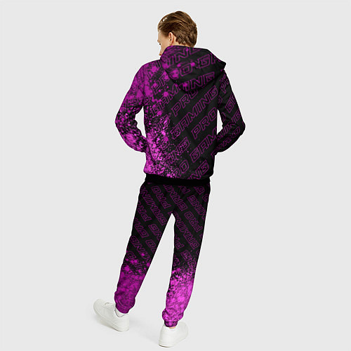 Мужской костюм Final Fantasy pro gaming по-вертикали / 3D-Черный – фото 4