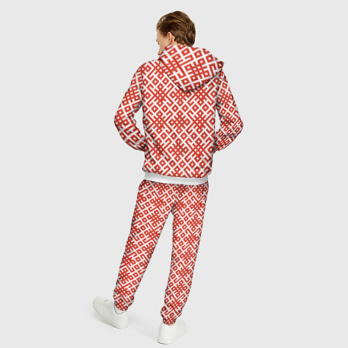 Мужской костюм Славянские обережные узоры / 3D-Белый – фото 4