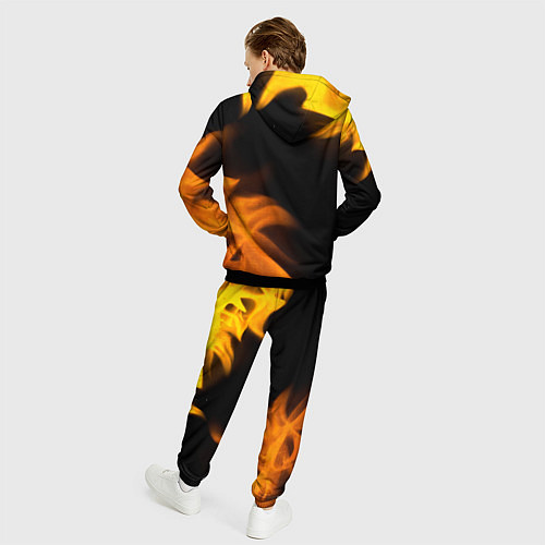 Мужской костюм Counter-Strike 2 - gold gradient вертикально / 3D-Черный – фото 4