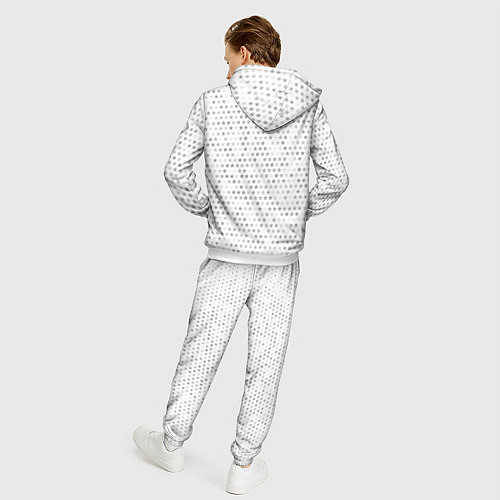 Мужской костюм Manowar glitch на светлом фоне по-вертикали / 3D-Белый – фото 4