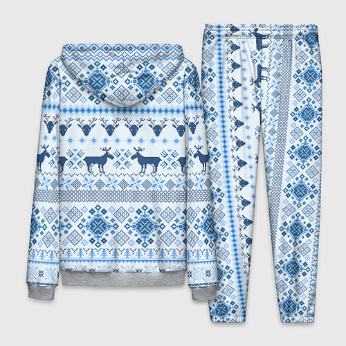 Мужской костюм Blue sweater with reindeer / 3D-Меланж – фото 2