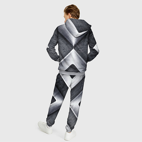 Мужской костюм Стальные блоки / 3D-Меланж – фото 4