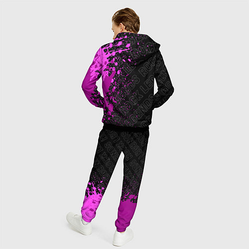 Мужской костюм Nine Inch Nails rock legends по-вертикали / 3D-Черный – фото 4