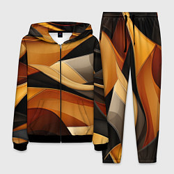 Мужской костюм Желтая и черная абстракция