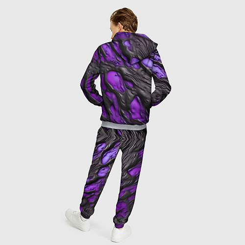 Мужской костюм Фиолетовая текучая субстанция / 3D-Меланж – фото 4