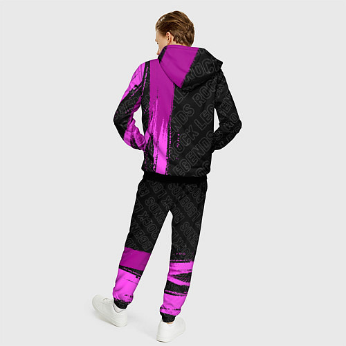 Мужской костюм Marilyn Manson rock legends по-вертикали / 3D-Черный – фото 4