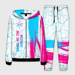 Мужской костюм Bring Me the Horizon neon gradient style по-вертик