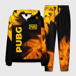 Мужской костюм PUBG - gold fire gradient