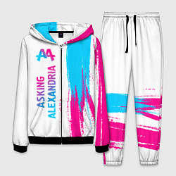 Мужской костюм Asking Alexandria neon gradient style по-вертикали