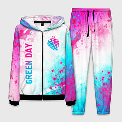 Мужской костюм Green Day neon gradient style вертикально