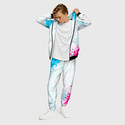 Костюм мужской Powerwolf neon gradient style вертикально, цвет: 3D-черный — фото 2