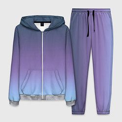 Мужской костюм Градиент синий фиолетовый голубой