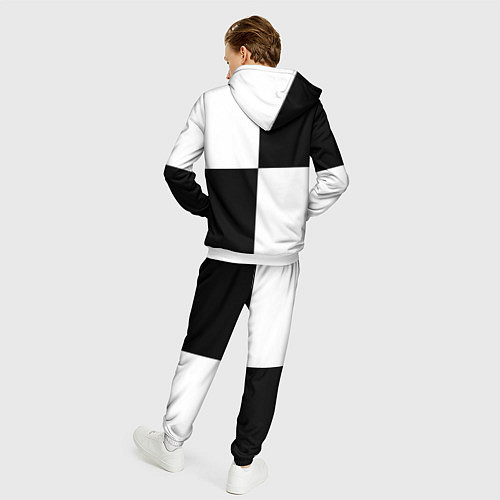 Мужской костюм Шахматы - ферзь / 3D-Белый – фото 4