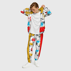 Костюм мужской Узор красного горчичного цвета, цвет: 3D-меланж — фото 2