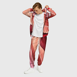 Костюм мужской Нежная персиковая абстракция, цвет: 3D-красный — фото 2