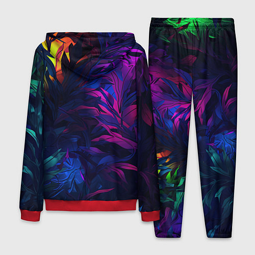Мужской костюм Абстрактный камуфляж в кислотных абстрактных пятна / 3D-Красный – фото 2