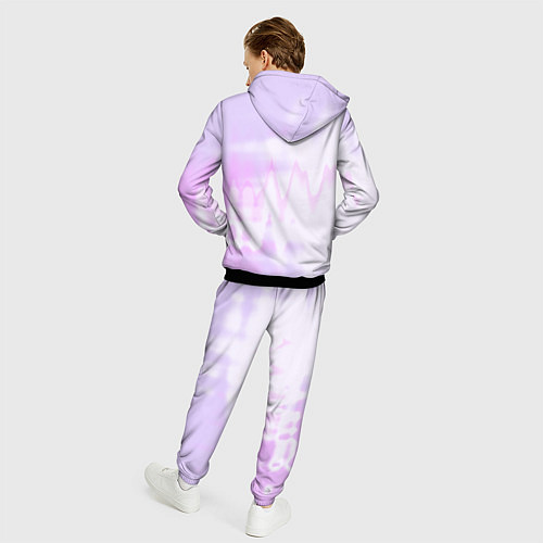Мужской костюм Love is everywhere on gradient / 3D-Черный – фото 4