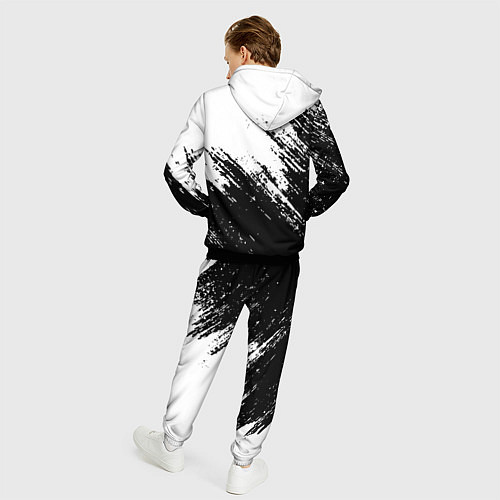 Мужской костюм Просто краски текстура / 3D-Черный – фото 4