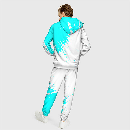 Мужской костюм Citroen краски голубой / 3D-Белый – фото 4