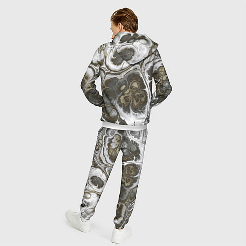 Мужской костюм Абстрактный разноцветный узор / 3D-Белый – фото 4