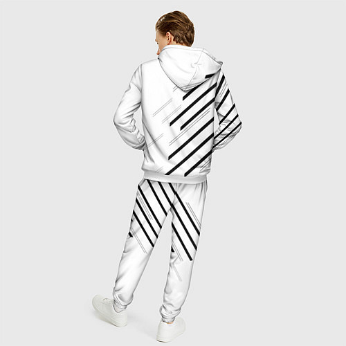 Мужской костюм Juventus sport geometry / 3D-Белый – фото 4
