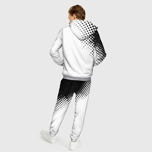 Мужской костюм Juventus sport black geometry / 3D-Меланж – фото 4