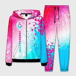 Костюм мужской Galatasaray neon gradient style по-вертикали, цвет: 3D-черный