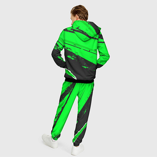 Мужской костюм Sporting sport green / 3D-Черный – фото 4