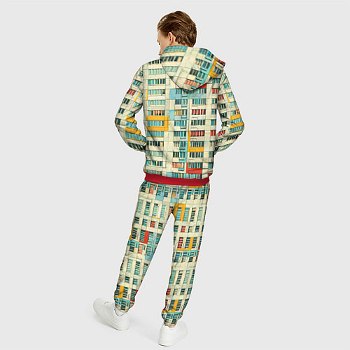 Мужской костюм Яркая панелька / 3D-Красный – фото 4