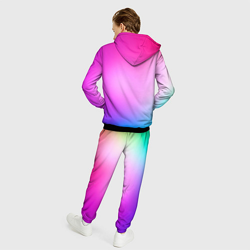 Мужской костюм Colorful gradient / 3D-Черный – фото 4