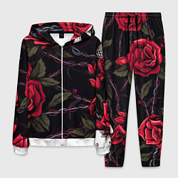 Мужской костюм Череп и красные розы