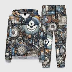 Мужской костюм Механистический паттерн - авангард нейросеть