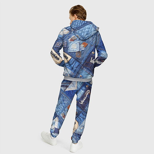Мужской костюм Vanguard jeans patchwork - ai art / 3D-Меланж – фото 4