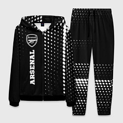 Костюм мужской Arsenal sport на темном фоне по-вертикали, цвет: 3D-черный