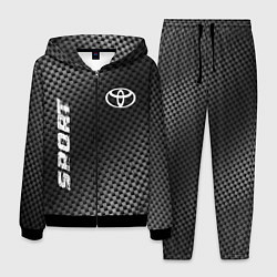 Костюм мужской Toyota sport carbon, цвет: 3D-черный