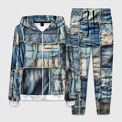 Мужской костюм Patchwork denim - vogue