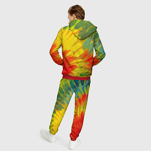 Мужской костюм Абстракция цветение акрил / 3D-Красный – фото 4