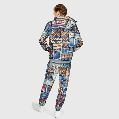 Мужской костюм Пэчворк узоры индейцев / 3D-Меланж – фото 4