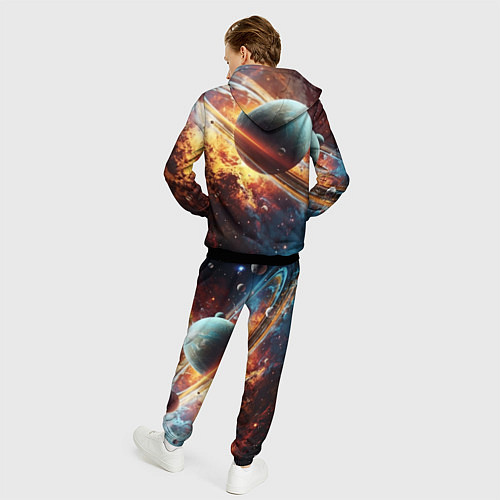 Мужской костюм Большая планета / 3D-Черный – фото 4