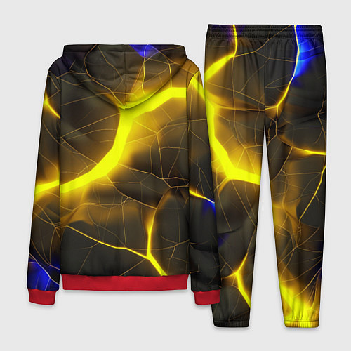 Мужской костюм Желтое неоновое свечение / 3D-Красный – фото 2