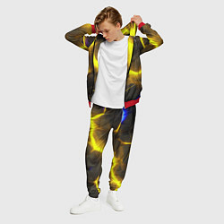 Костюм мужской Желтое неоновое свечение, цвет: 3D-красный — фото 2