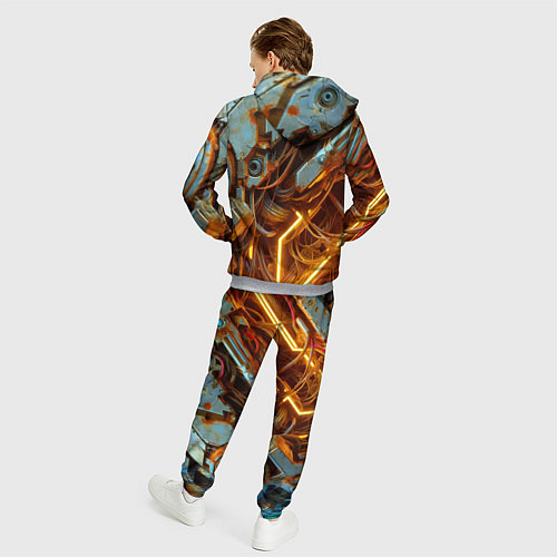 Мужской костюм Cyber armor - ai art / 3D-Меланж – фото 4