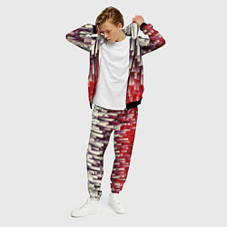 Костюм мужской Блоки-сталактиты с красной подсветкой, цвет: 3D-черный — фото 2