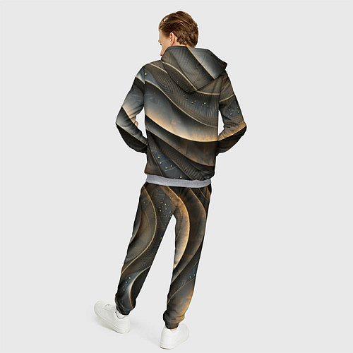 Мужской костюм Лакшери текстура с узорами / 3D-Меланж – фото 4