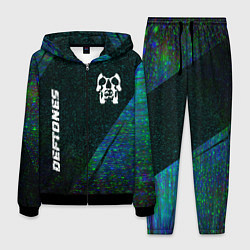 Мужской костюм Deftones glitch blue