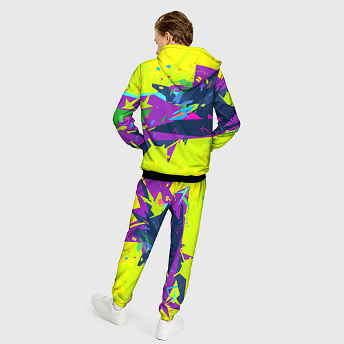 Мужской костюм В стиле киберпанка / 3D-Черный – фото 4