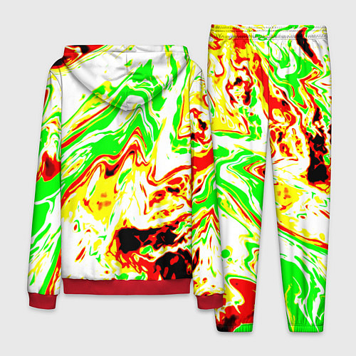 Мужской костюм Кислотные краски / 3D-Красный – фото 2