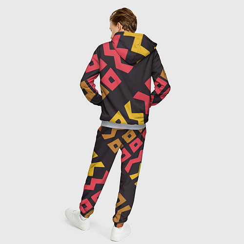 Мужской костюм Абстракция - этно мотивы / 3D-Меланж – фото 4